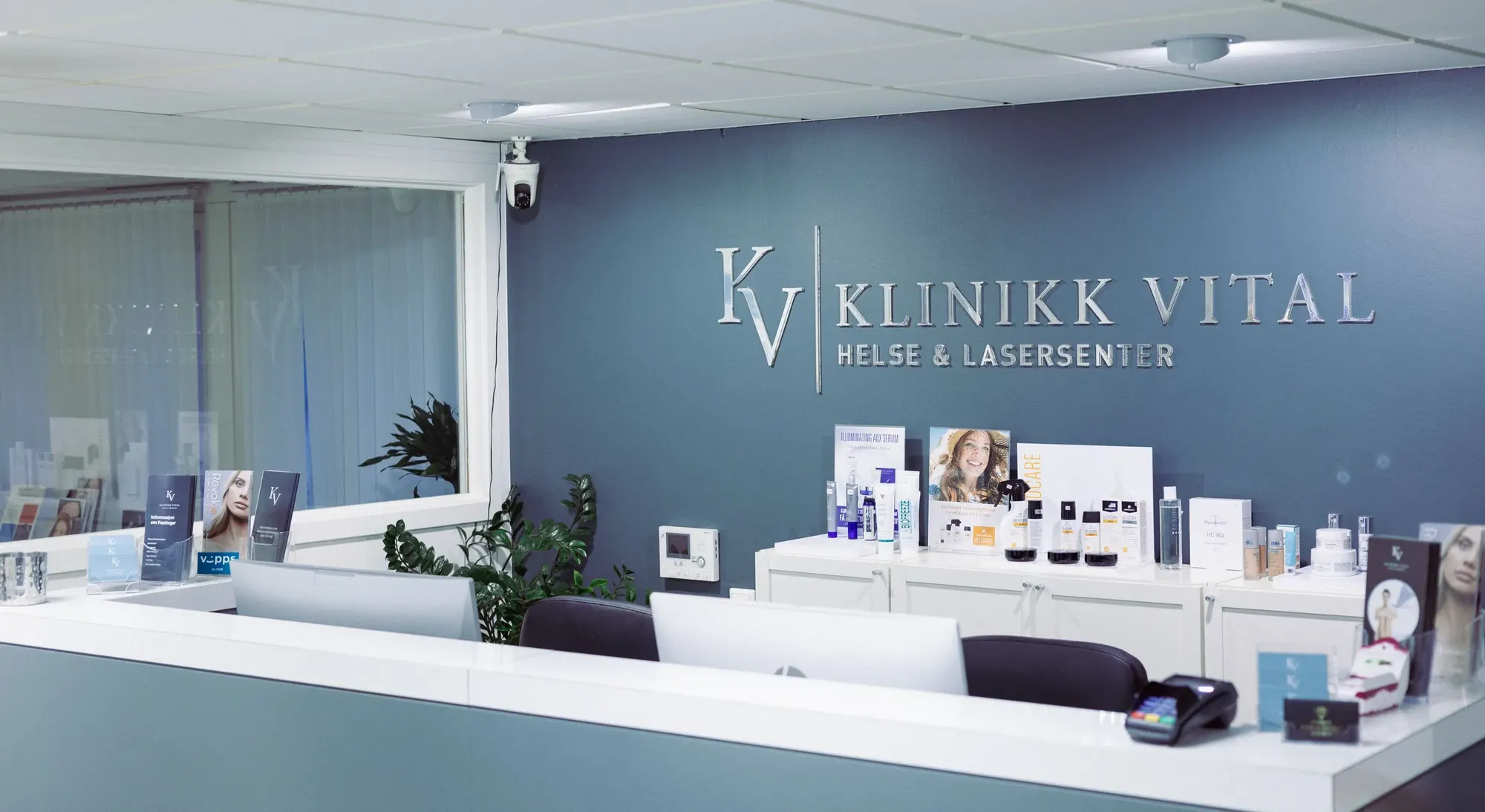 Resepsjonen hos Klinikk Vital i Majorstuveien 36B
